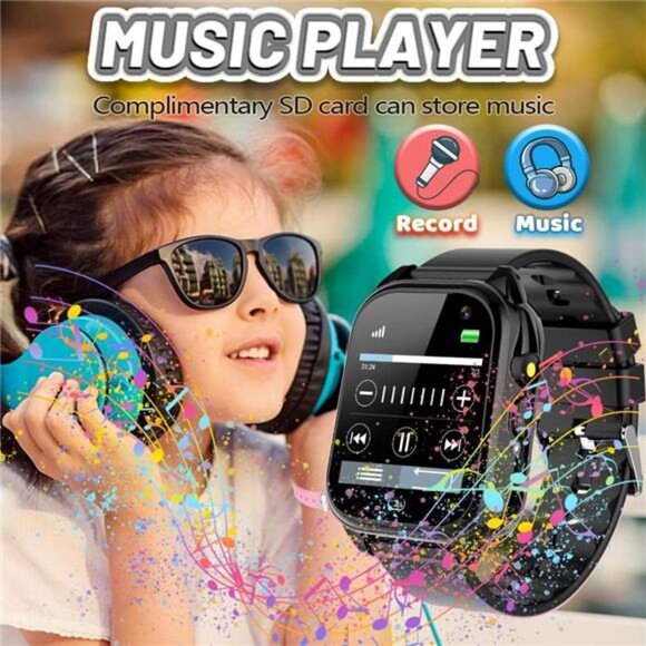 OVV Kids Waterproof Smart Watch Boys Girls Age 3-12 with 26 Game 1.44'' HD - Picture 6 of 8